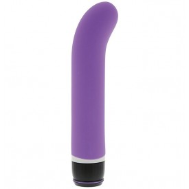 Фиолетовый вибратор PURRFECT SILICONE CLASSIC G-SPOT PURPLE - 17,5 см.